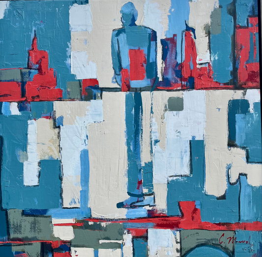 36x36 Man in the City’s Bridge image 0