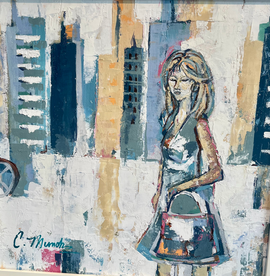 Day on the town (24x24 framed) image 0