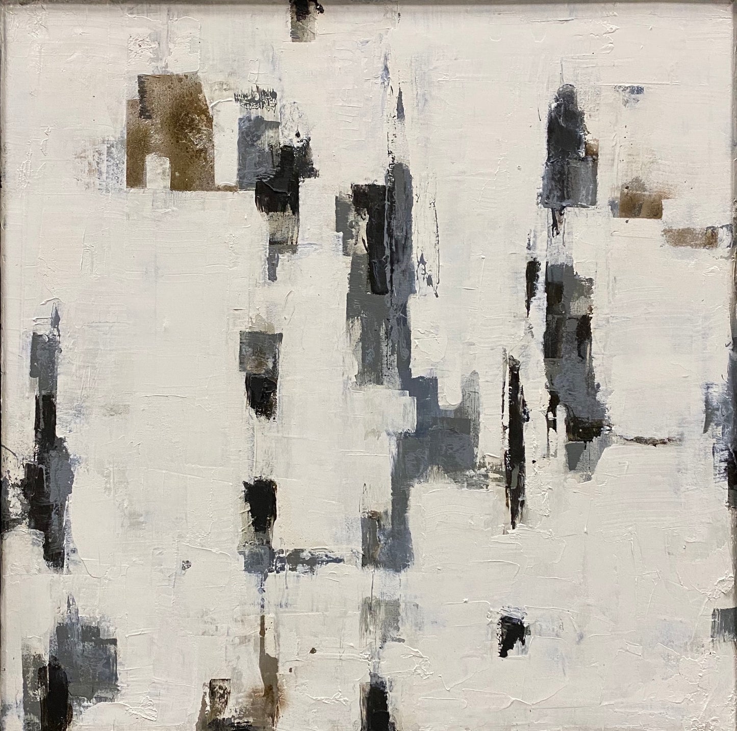 Grey Area (35x35) Companion -Mixed Media on Canvas image 0